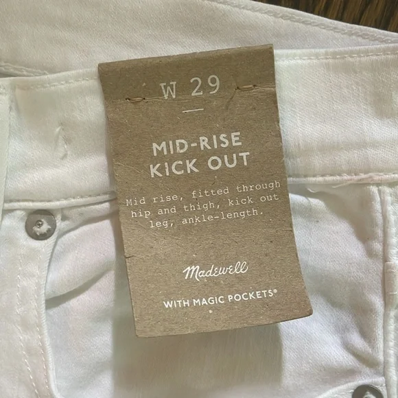 NWT Madewell kick out ankle flare jeans - Picture 2 of 9